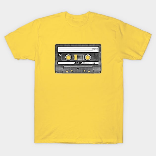 Cassette Tape T-Shirt by uselessandshiny